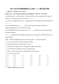 2025-2026学年海南省儋州市九年级（上）期末英语试卷-自定义类型
