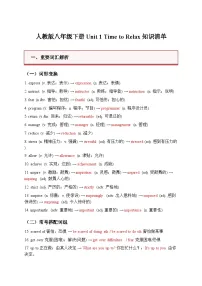 人教版（2024）八年级上册（2024）Unit 8 Let's Communicate! Section B Vocabulary in Use优质学案设计
