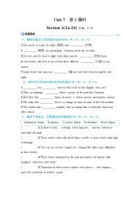 初中英语人教版（2024）八年级下册（2024）Section A精品第1课时同步练习题