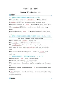初中英语人教版（2024）八年级下册（2024）Section B精品第4课时精练