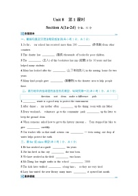 初中英语人教版（2024）八年级下册（2024）Section A精品第1课时随堂练习题