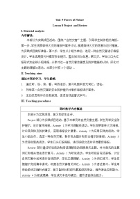 初中仁爱科普版（2024）Project表格教案设计