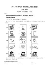 福建省龙岩市2025~2026学年第一学期期末九年级质量监测英语试题（含答案）