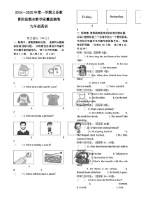 广东省阳江市阳西县九年级上学期1月期末考试英语试题-A4
