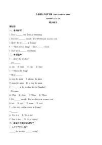 初中英语人教版（2024）七年级下册（2024）Unit 6 Rain or Shine复习练习题