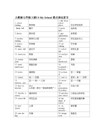 英语七年级上册（2024）Unit 3 My School Section A导学案