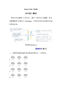 初中英语人教版（2024）七年级上册（2024）Unit 1 Hello!第一课时精练