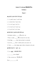 初中英语人教版（2024）七年级上册（2024）Unit 3 Welcome!同步达标检测题