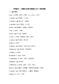 初中英语人教版（2024）七年级下册（2024）Unit 1 Animal friends学案