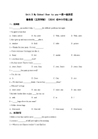初中英语鲁教版（五四学制）（2024）六年级上册（2024）Unit 3 My School Over to you测试题