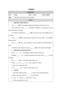 牛津译林版（2024）八年级下册（2024）Unit 3 The world at one clickGrammar同步练习题