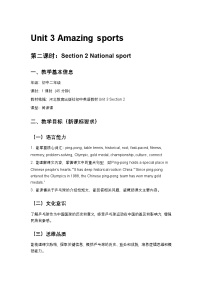 初中英语冀教版（2024）八年级下册（2024）Lesson 2 National sport第2课时教学设计
