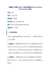 初中英语Section 3教案设计