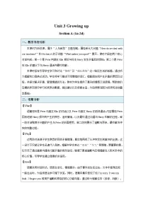 初中英语人教版（2024）八年级下册（2024）Section A表格教学设计