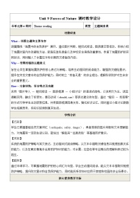 仁爱科普版（2024）八年级下册（2024）Theme Reading表格教案