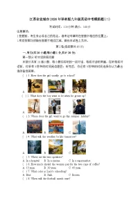 江苏盐城市2026年译林版九年级英语中考模拟题(二)