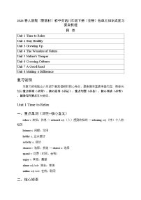 2026春人教版（新教材）初中英语八年级下册（全册）各单元知识点复习要点梳理