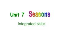 牛津译林版Unit 7 Seasons示范课课件ppt