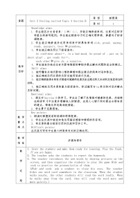 仁爱科普版八年级下册Topic 3 Many things can affect our feelings.教案及反思