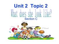 初中仁爱科普版Unit 2 Looking differentTopic 2 What does she look like?图文课件ppt