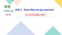 初中英语人教新目标 (Go for it) 版八年级上册Unit 2 How often do you exercise?综合与测试当堂检测题