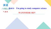 初中英语人教新目标 (Go for it) 版八年级上册Unit 6 I’m going to study computer science.综合与测试复习练习题