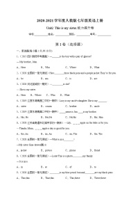 初中英语人教新目标 (Go for it) 版七年级上册Unit 2 This is my sister.综合与测试精品精练