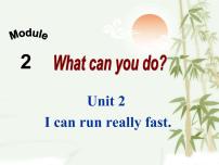 初中英语外研版 (新标准)七年级下册Module 2 What can you do ?Unit2 I can run really fast一等奖课件ppt
