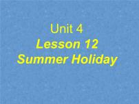 初中英语北师大版七年级下册Lesson 12 Summer Holiday多媒体教学ppt课件