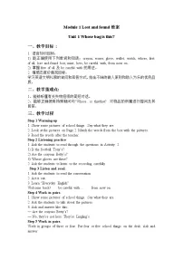 初中英语外研版 (新标准)七年级下册Unit 1 Whose bag is this?教学设计