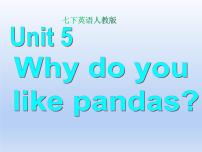 初中英语人教新目标 (Go for it) 版七年级下册Unit 5 Why do you like pandas?Section A教课ppt课件