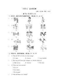 初中英语人教新目标 (Go for it) 版七年级下册Unit 12 What did you do last weekend?综合与测试单元测试同步训练题