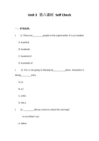 初中英语人教新目标 (Go for it) 版七年级下册Unit 3 How do you get to school?综合与测试课后测评