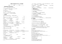 人教新目标 (Go for it) 版八年级下册Unit 3 Could you please clean your room?综合与测试课时训练