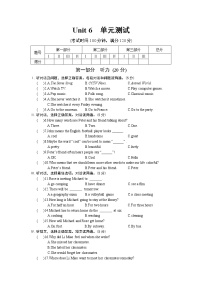 仁爱英语九年级下册Unit 6 单元检测（不含听力音频）