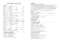 2021学年Module 8 Time off综合与测试同步测试题