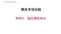 牛津 版九年级上册英语课件 期末总复习 专项六　短文填空专训