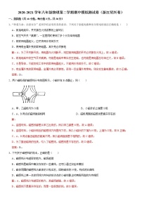 浙江绍兴卷（解析版）  -2020-2021学年八年级下学期期中复习物理部分（浙江专用）