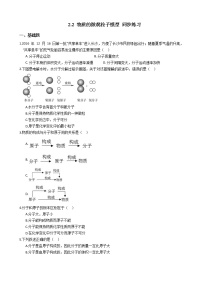 科学八年级下册第2节 物质的微观粒子模型练习题