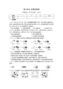 2022年华师大科学八上 第六单元 物质的构成 质量评估卷