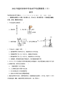 2022年浙江省中考科学模拟卷（温州专用）（十）