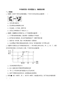 2022届中考科学第一轮专题复习：物质的分类解析版