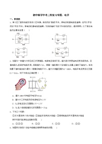 初中科学2022年中考二轮复习专题：电学解析版