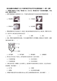 浙江省温州市鹿城区2022年初中科学毕业升学考试模拟检测（一模）试卷(word版含答案)