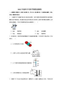 2022年浙江省温州市中考模拟科学自测卷(word版含答案)