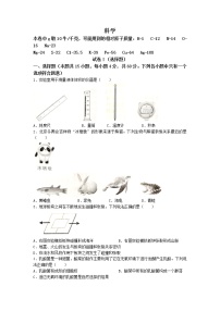 2022年浙江省绍兴市中考真题科学卷及答案（文字版）