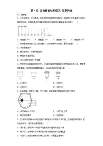 初中科学浙教版七年级上册第3节 生物体的结构层次练习题