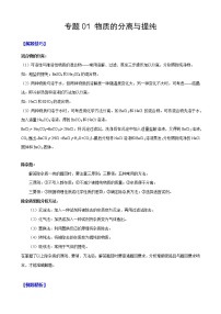 初中科学华师大版培优讲义 化学专题（共5节）