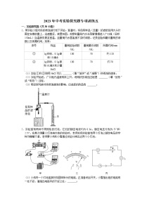 2023年浙江省中考科学二轮专题：实验探究题专项训练五