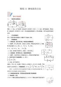 精练11 测电阻的方法-浙江中考科学复习易错点重难点精炼